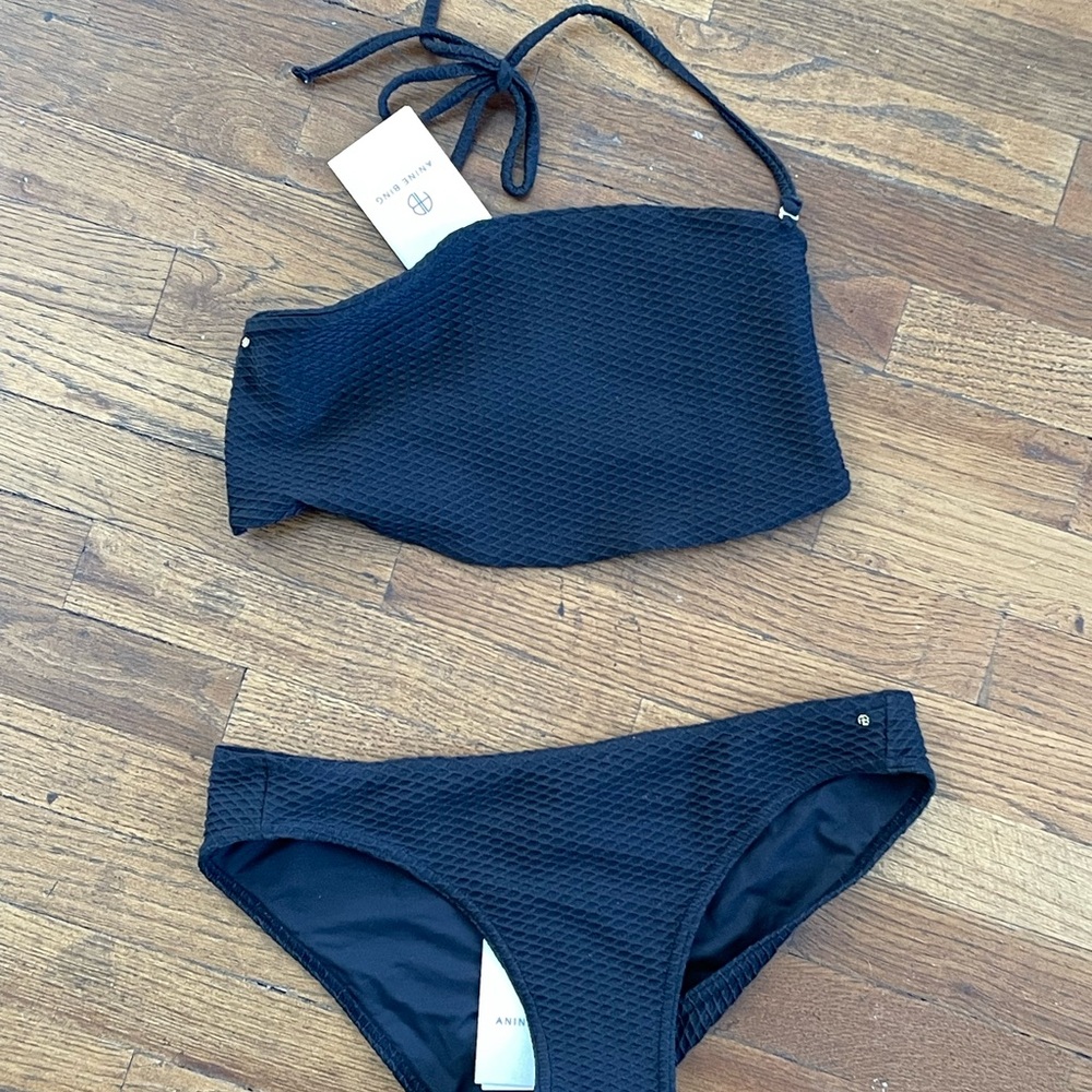 Anine Bing Black Bikini Set